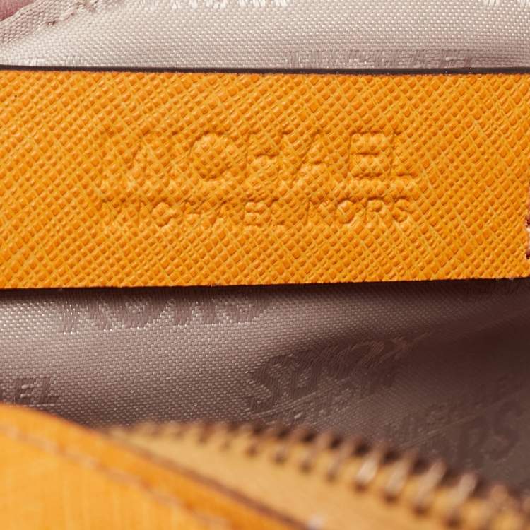 Pre Owned MICHAEL Michael Kors Yellow Saffiano Leather Sandrine Satchel