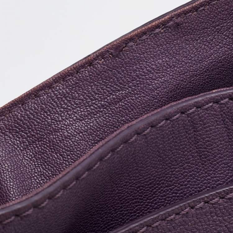 مملوكة مسبقًا MICHAEL Michael Kors Plum Leather Hamilton North South Tote