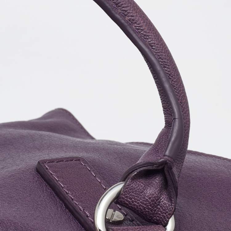 مملوكة مسبقًا MICHAEL Michael Kors Plum Leather Hamilton North South Tote