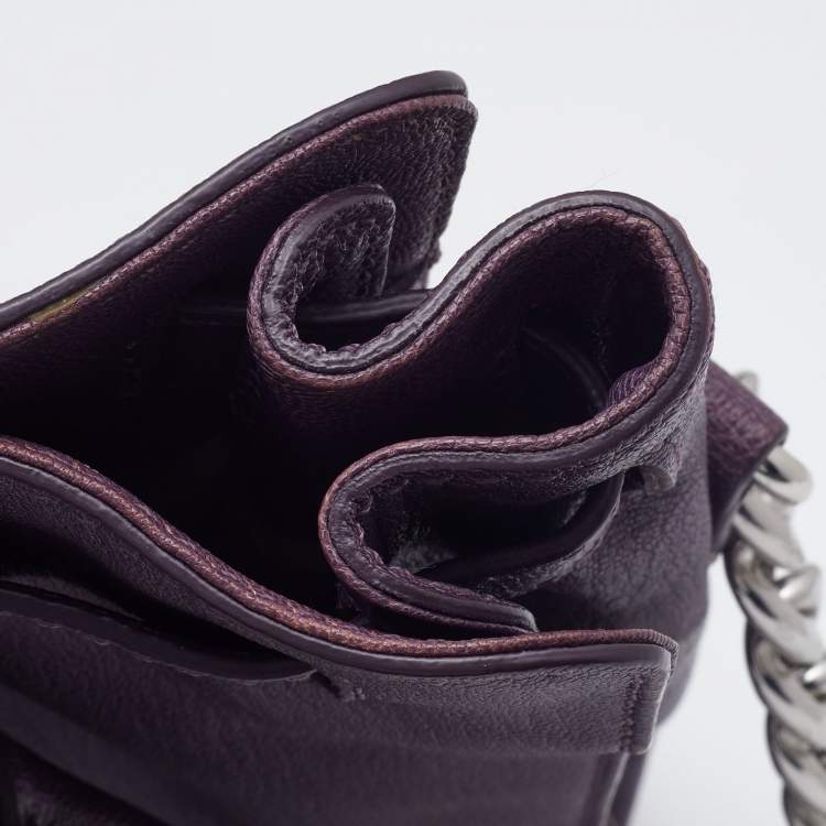 مملوكة مسبقًا MICHAEL Michael Kors Plum Leather Hamilton North South Tote