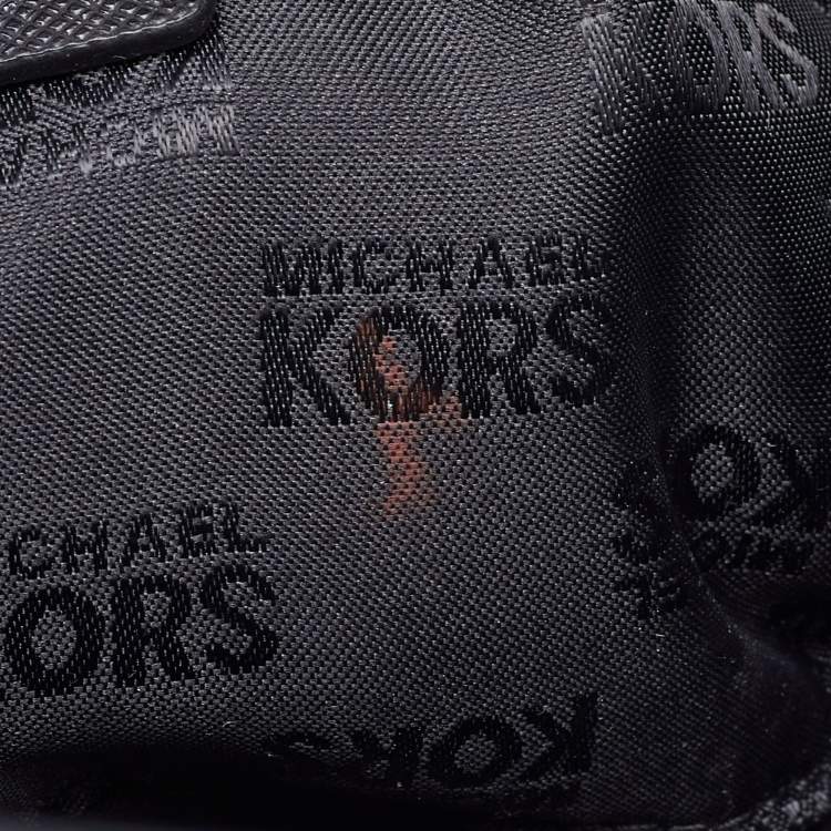 Pre Owned MICHAEL Michael Kors Black Saffiano Leather Tina TZ Tote