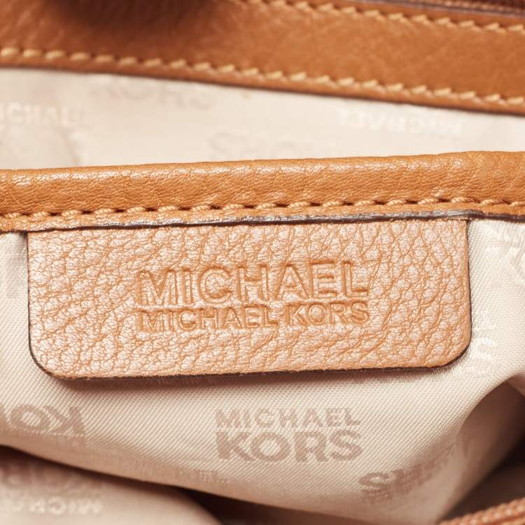 Pre Owned MICHAEL Michael Kors Brown Leather East West Hamilton Tote