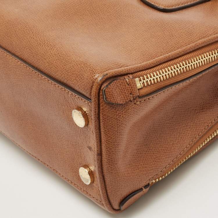 Pre Owned MICHAEL Michael Kors Brown Leather Medium Reese Satchel