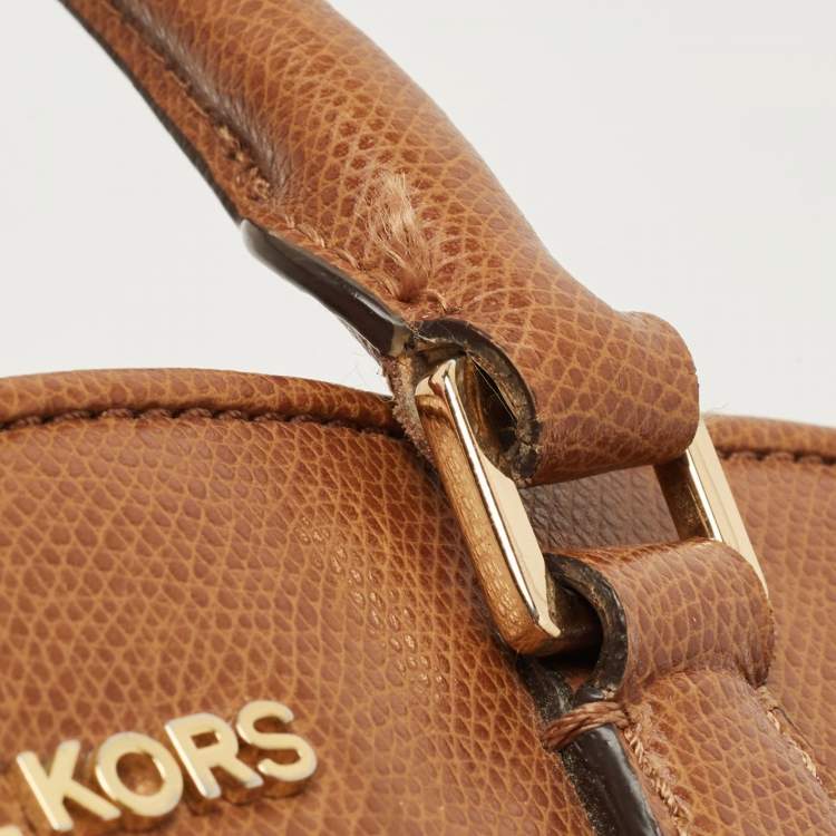 Pre Owned MICHAEL Michael Kors Brown Leather Medium Reese Satchel