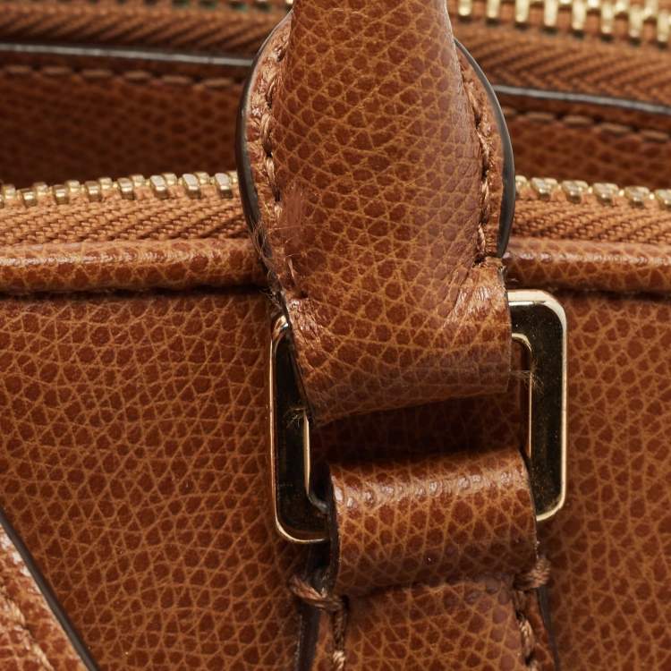 Pre Owned MICHAEL Michael Kors Brown Leather Medium Reese Satchel