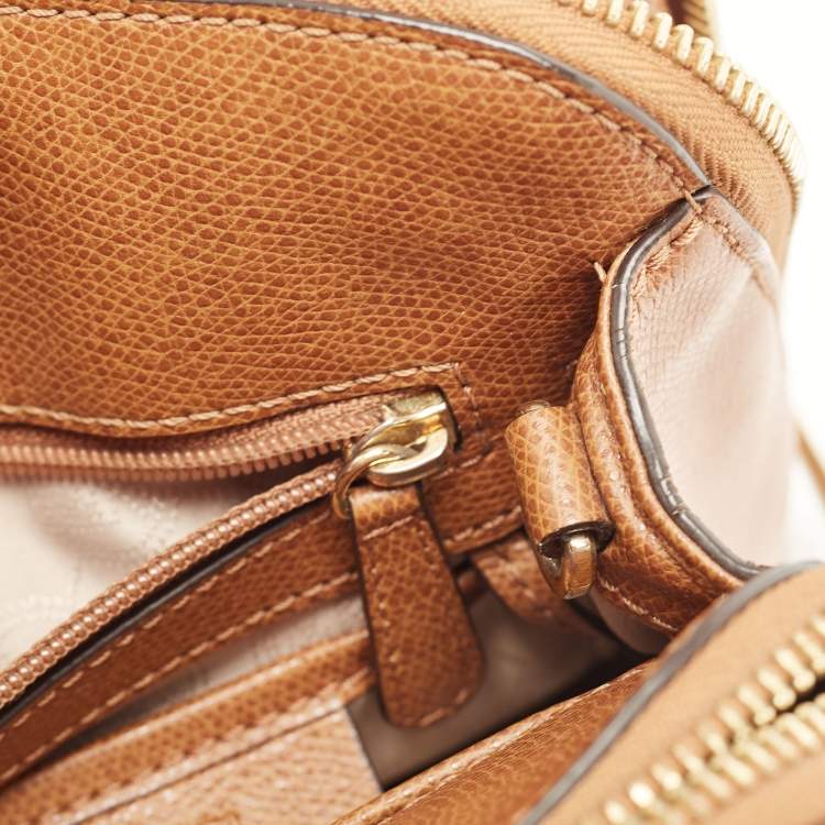 Pre Owned MICHAEL Michael Kors Brown Leather Medium Reese Satchel