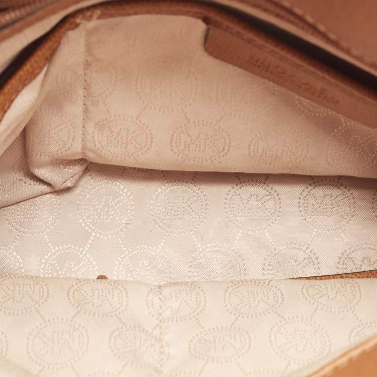 Pre Owned MICHAEL Michael Kors Brown Leather Medium Reese Satchel