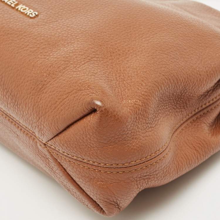 Pre Owned MICHAEL Michael Kors Brown Leather Chain Shoulder Bag