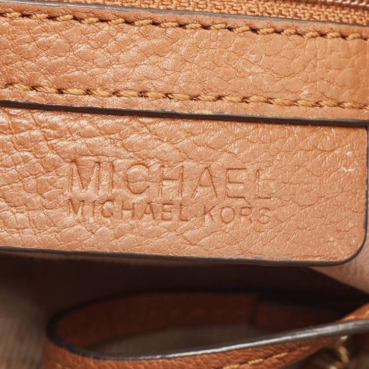Pre Owned MICHAEL Michael Kors Brown Leather Chain Shoulder Bag