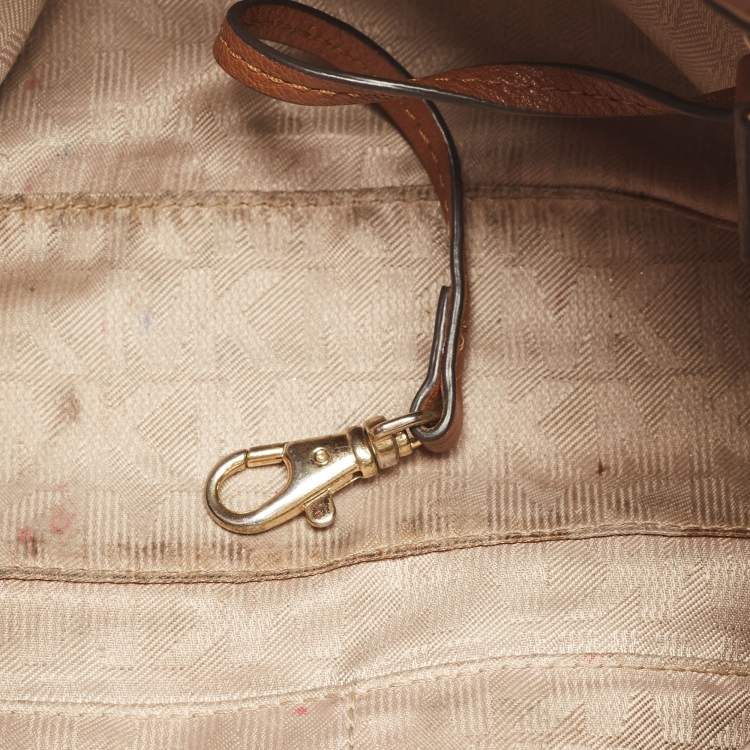Pre Owned MICHAEL Michael Kors Brown Leather Chain Shoulder Bag
