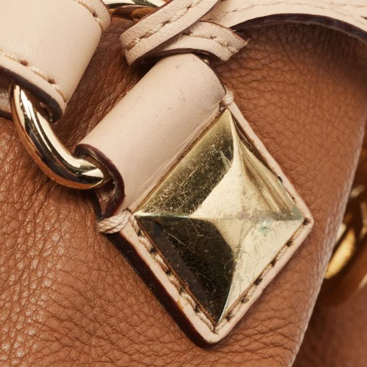Pre Owned MICHAEL Michael Kors Brown Leather Grayson Boston Bag