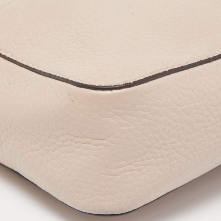 Pre Owned MICHAEL Michael Kors Light Pink Leather Mini Mott Crossbody Bag