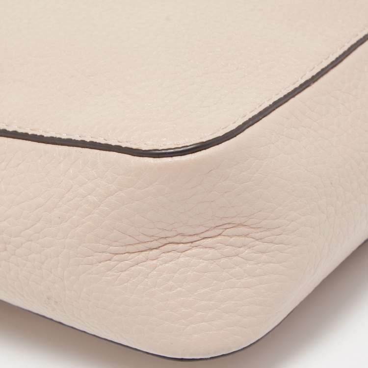 Pre Owned MICHAEL Michael Kors Light Pink Leather Mini Mott Crossbody Bag