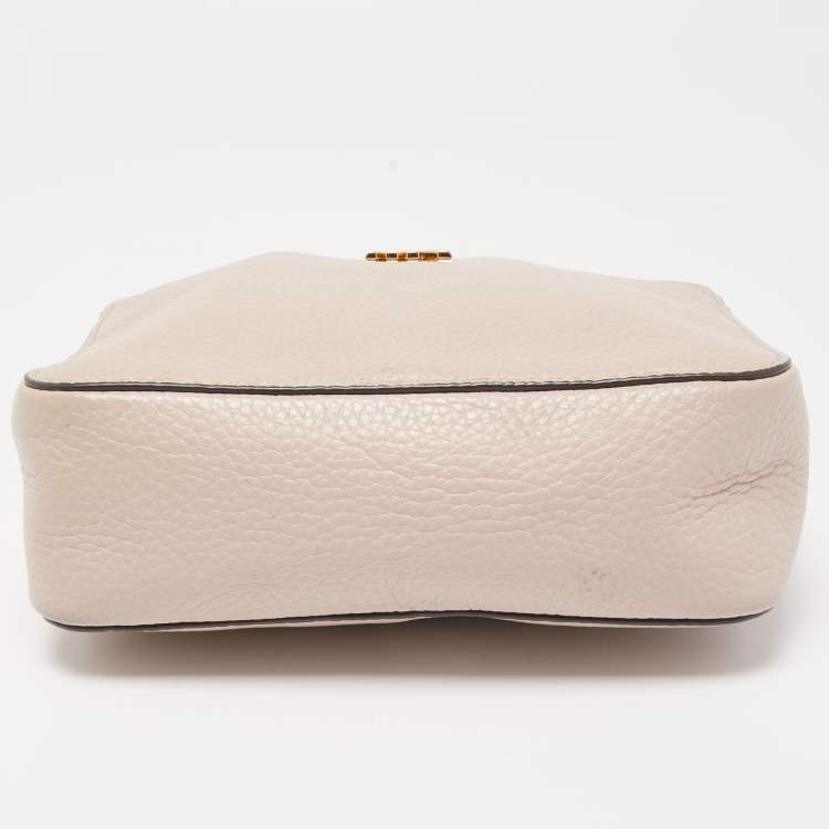 Pre Owned MICHAEL Michael Kors Light Pink Leather Mini Mott Crossbody Bag