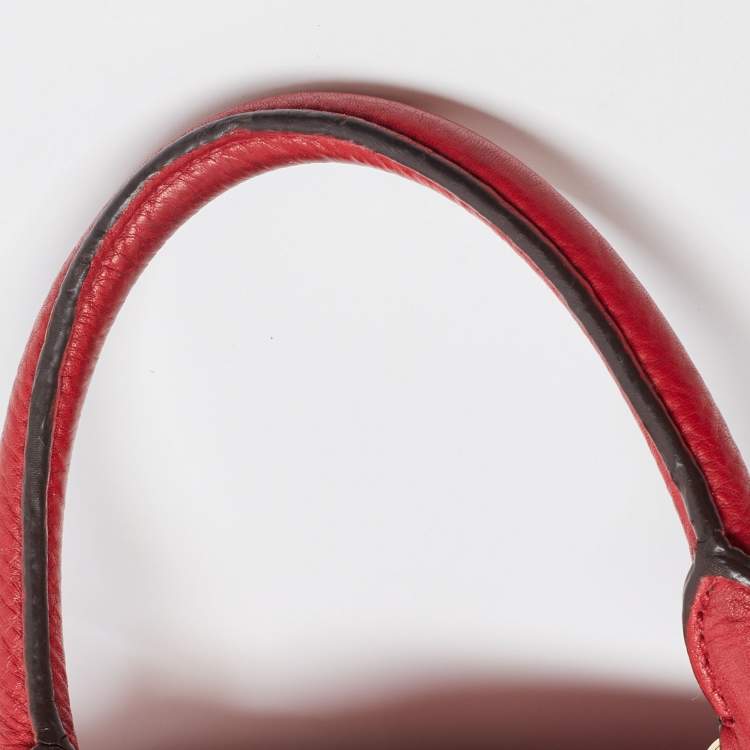 Pre Owned MICHAEL Michael Kors Red Leather Bedford Hobo