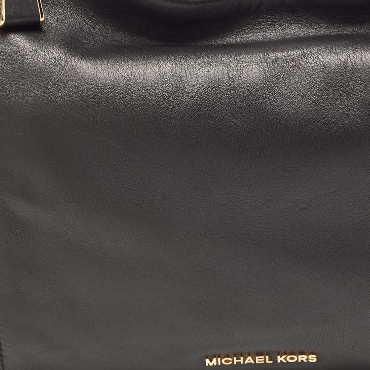 Pre Owned MICHAEL Michael Kors Black Leather Matilda Shoulder Bag