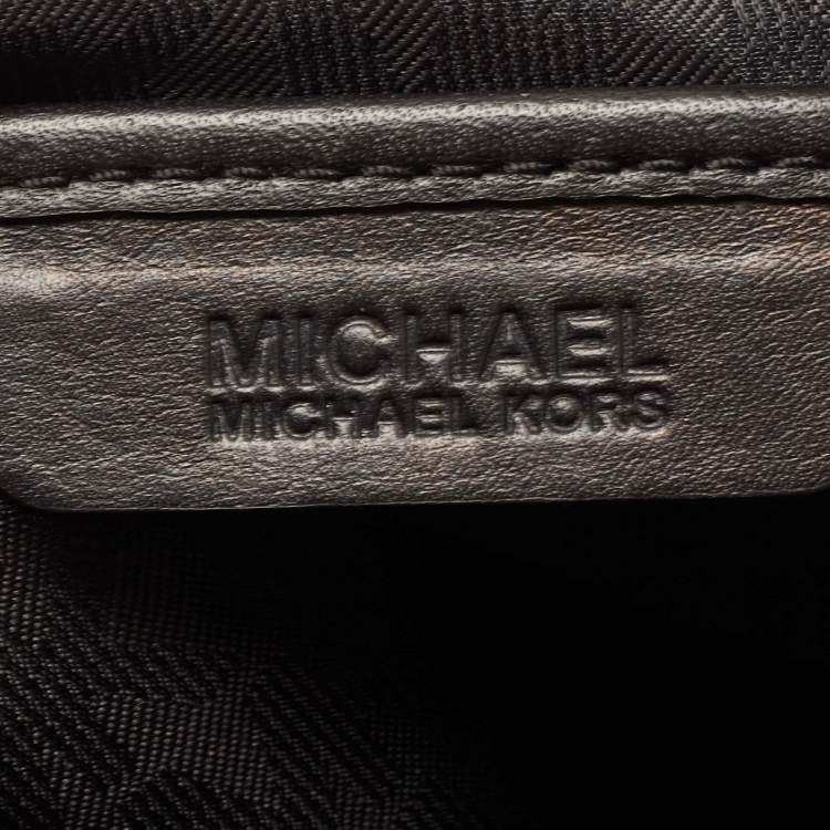 Pre Owned MICHAEL Michael Kors Black Leather Matilda Shoulder Bag