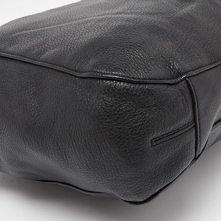 Pre Owned MICHAEL Michael Kors Black Leather Chain Hobo