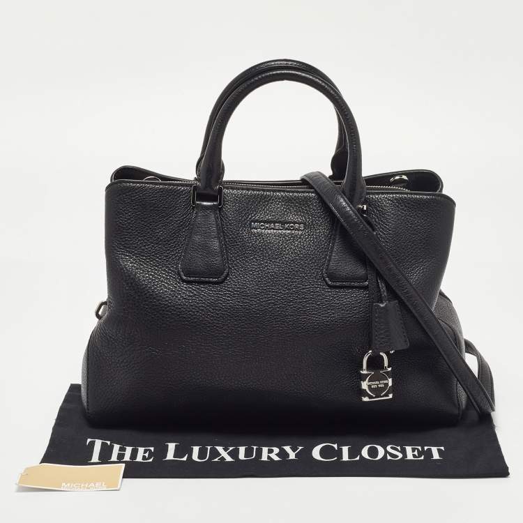 مملوكة مسبقًا MICHAEL Michael Kors Black Leather Large Camille Tote