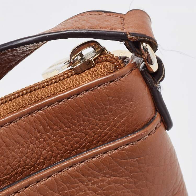 Pre Owned MICHAEL Michael Kors Brown Leather Crossbody Bag