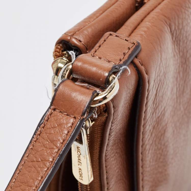 Pre Owned MICHAEL Michael Kors Brown Leather Crossbody Bag