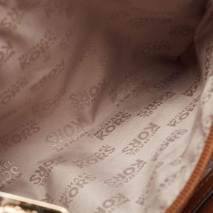 Pre Owned MICHAEL Michael Kors Brown Leather Crossbody Bag