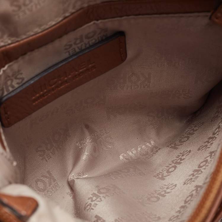 Pre Owned MICHAEL Michael Kors Brown Leather Crossbody Bag