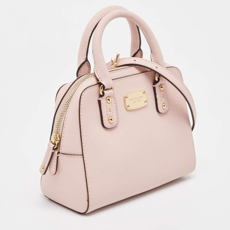 Pre Owned MICHAEL Michael Kors Pink Leather Mini 2way Bag