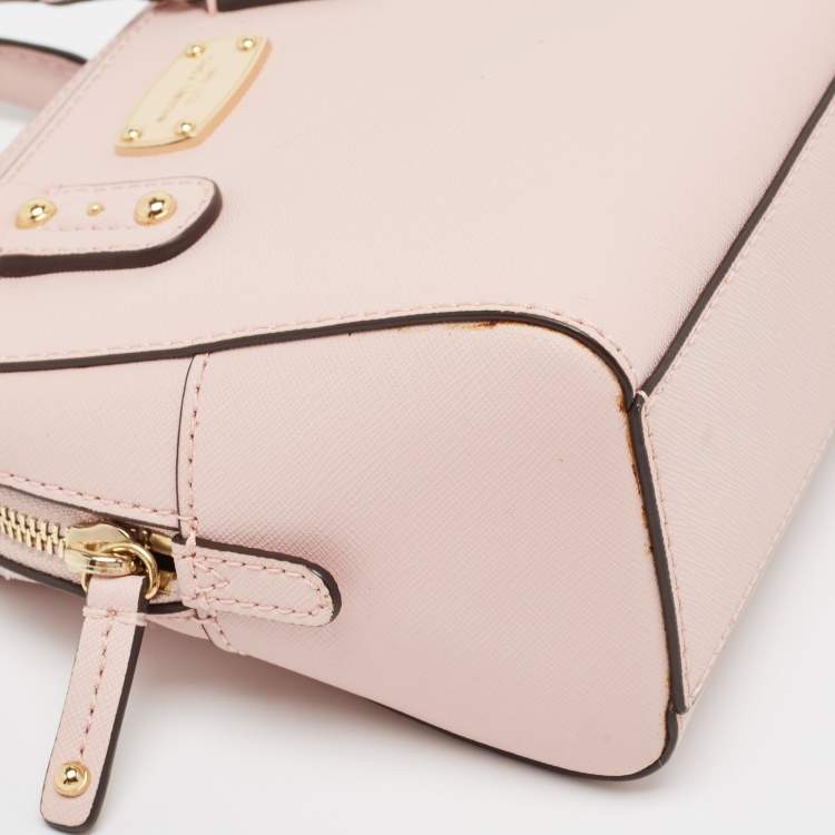 Pre Owned MICHAEL Michael Kors Pink Leather Mini 2way Bag