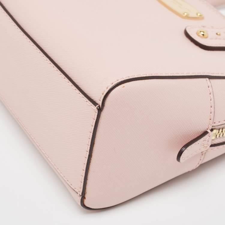 Pre Owned MICHAEL Michael Kors Pink Leather Mini 2way Bag