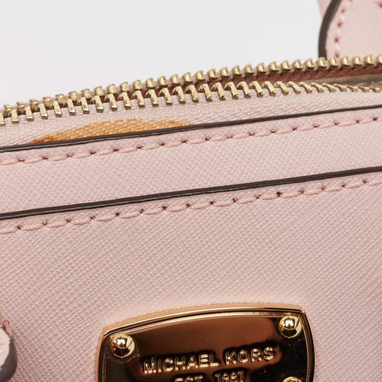 Pre Owned MICHAEL Michael Kors Pink Leather Mini 2way Bag