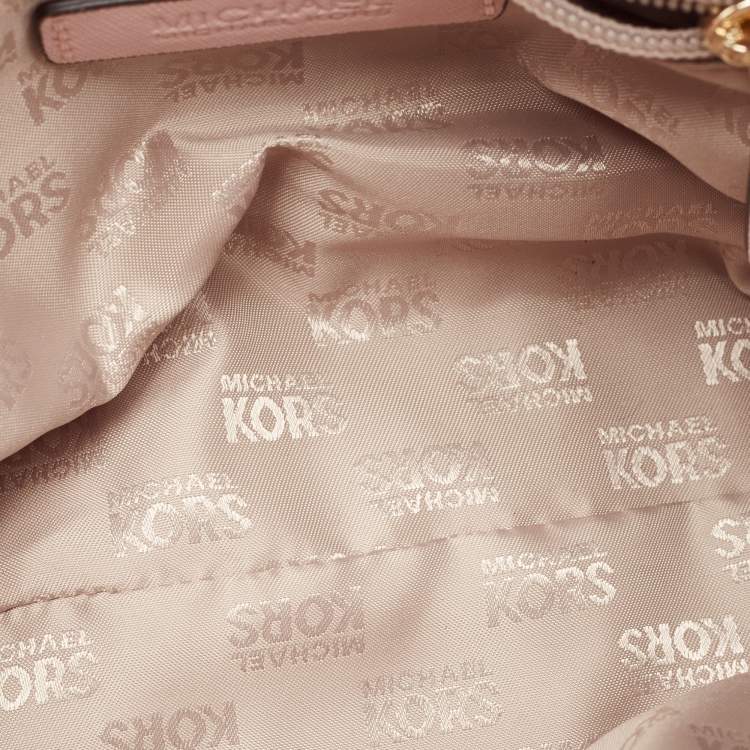 Pre Owned MICHAEL Michael Kors Pink Leather Mini 2way Bag