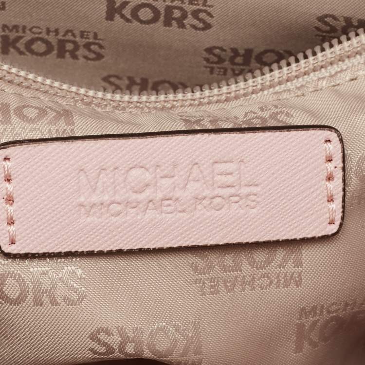 Pre Owned MICHAEL Michael Kors Pink Leather Mini 2way Bag