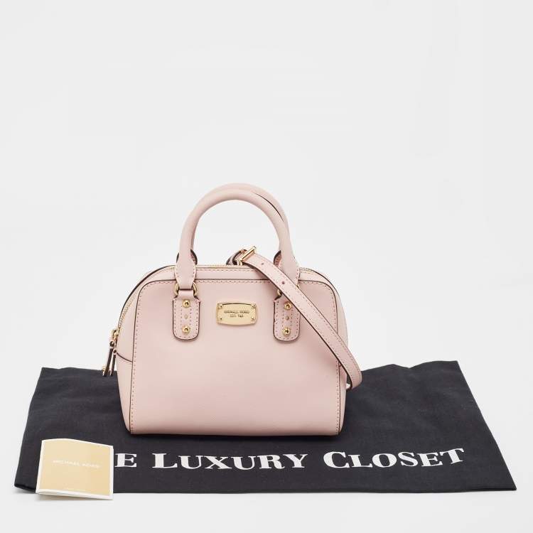 Pre Owned MICHAEL Michael Kors Pink Leather Mini 2way Bag