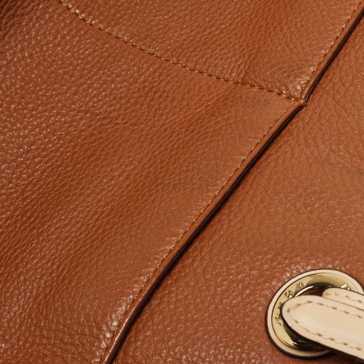 Pre Owned MICHAEL Michael Kors Brown Leather Bedford Tote