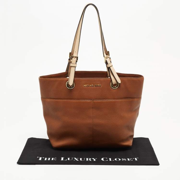 Pre Owned MICHAEL Michael Kors Brown Leather Bedford Tote
