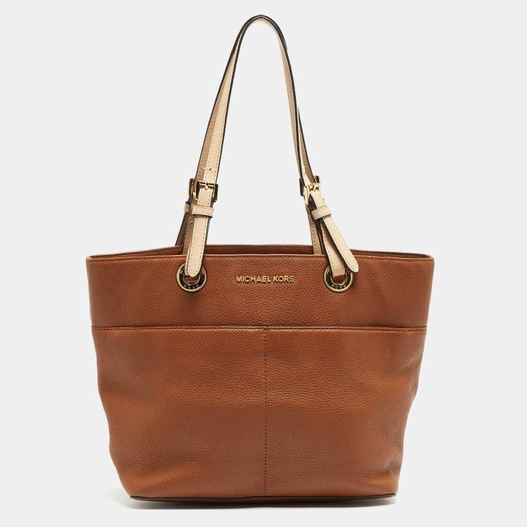 Pre Owned MICHAEL Michael Kors Brown Leather Bedford Tote