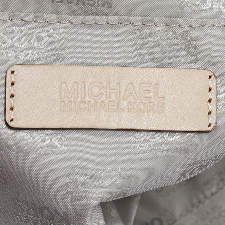 Pre Owned MICHAEL Michael Kors Red Leather Jet Set Tote