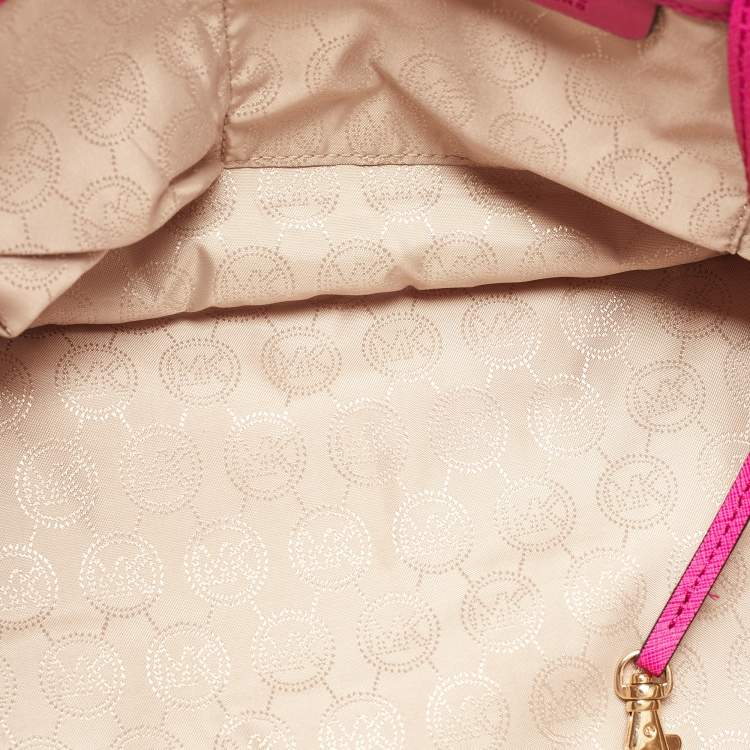 مملوكة مسبقًا MICHAEL Michael Kors Pink Leather Medium Jet Set Travel Tote