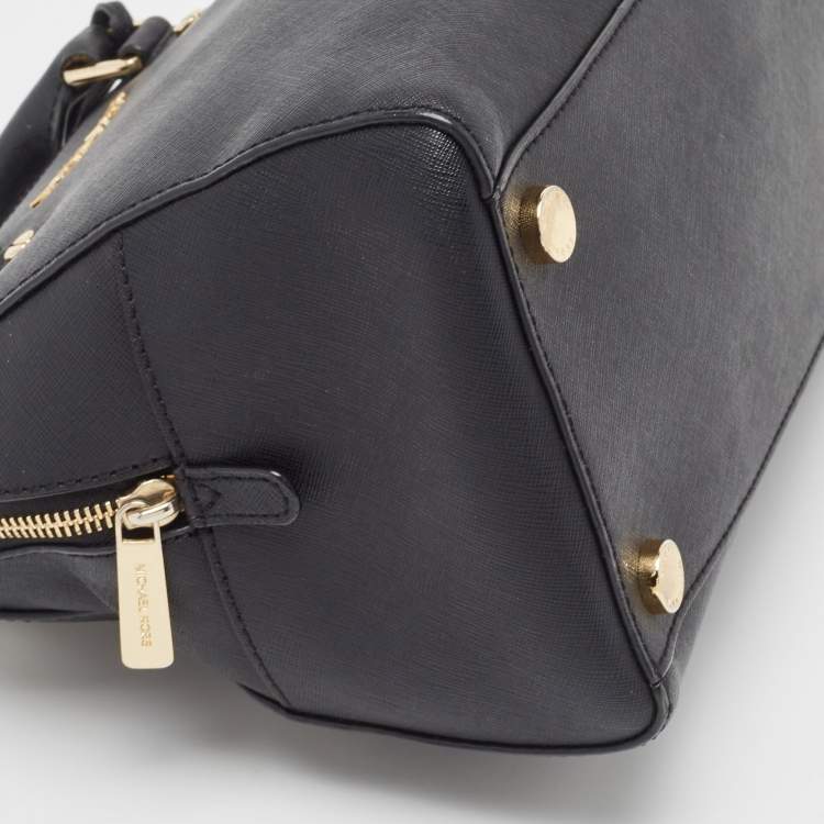 Pre Owned MICHAEL Michael Kors Black Leather Satchel