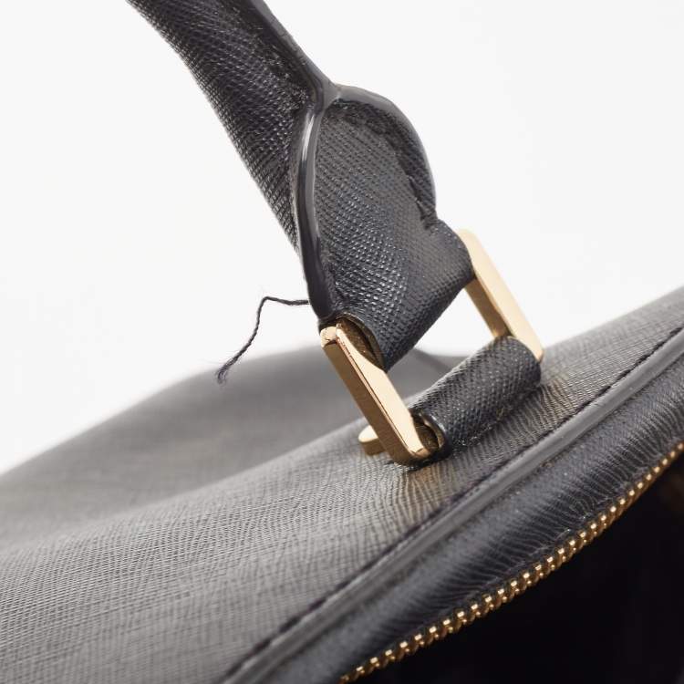 Pre Owned MICHAEL Michael Kors Black Leather Satchel