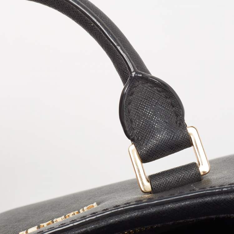 Pre Owned MICHAEL Michael Kors Black Leather Satchel