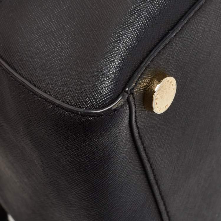 Pre Owned MICHAEL Michael Kors Black Leather Satchel