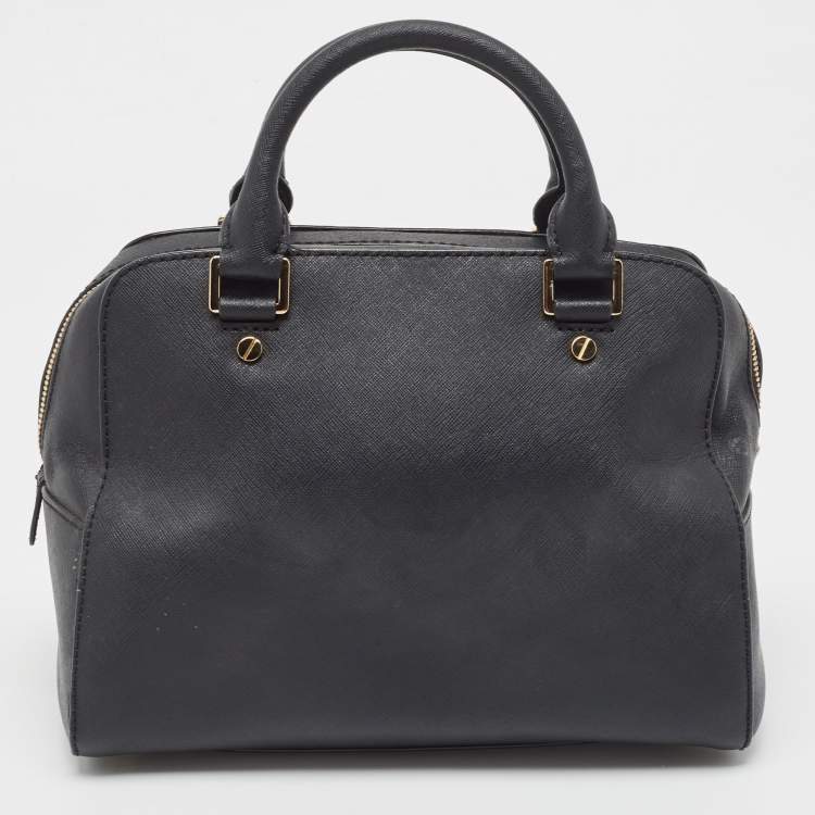 Pre Owned MICHAEL Michael Kors Black Leather Satchel