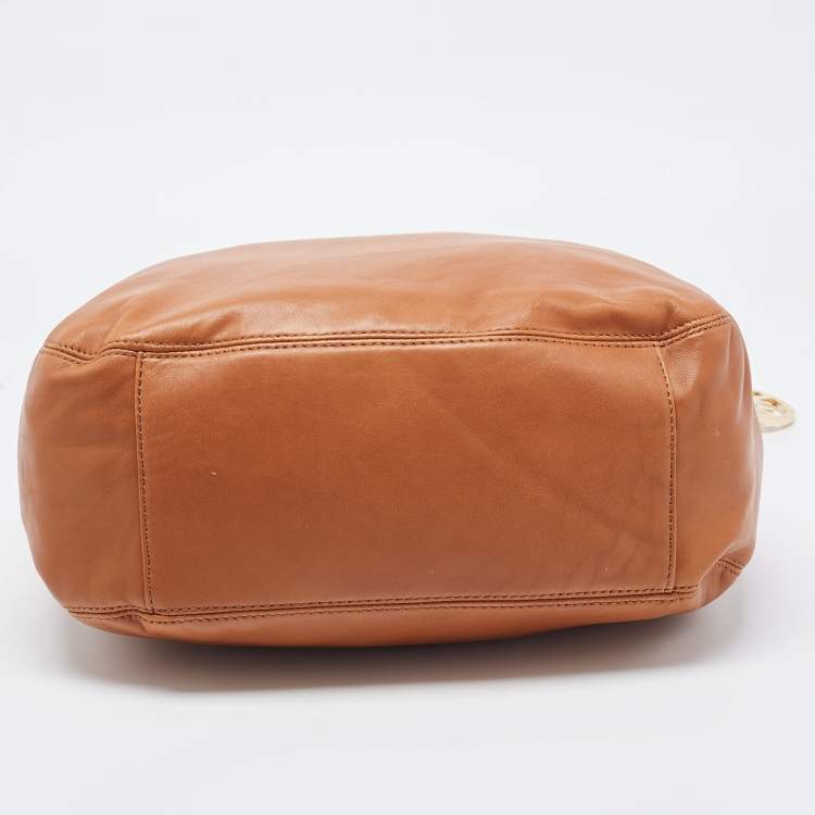 مملوكة مسبقًا MICHAEL Michael Kors Brown Leather Large Lilly Tote