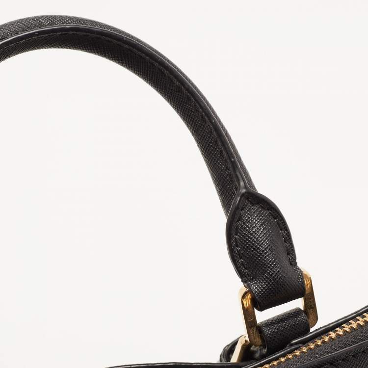 Pre Owned MICHAEL Michael Kors Black Saffiano Lux Leather Ciara Satchel