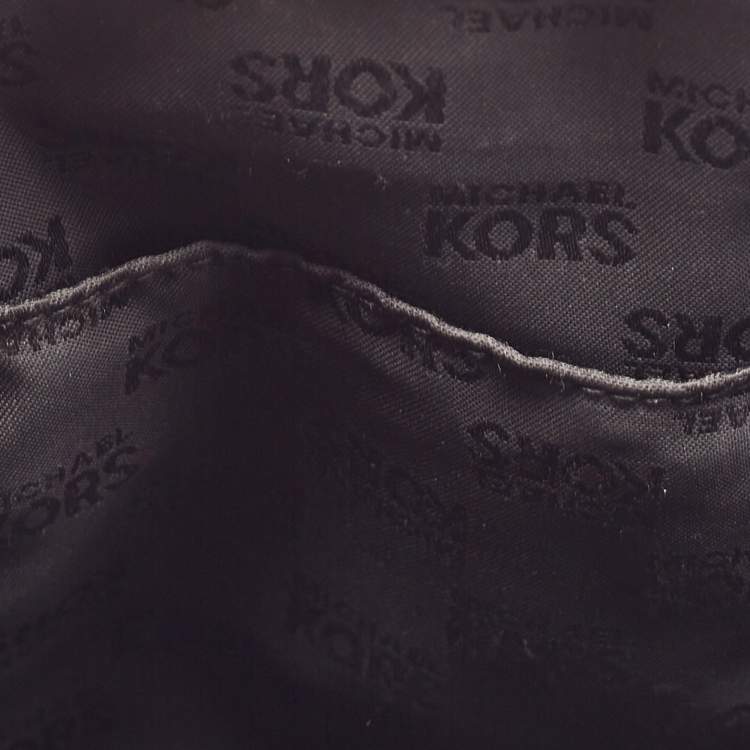 Pre Owned MICHAEL Michael Kors Black Saffiano Lux Leather Ciara Satchel