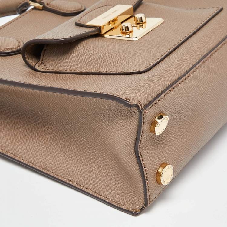 Pre Owned MICHAEL Michael Kors Beige Leather Tote