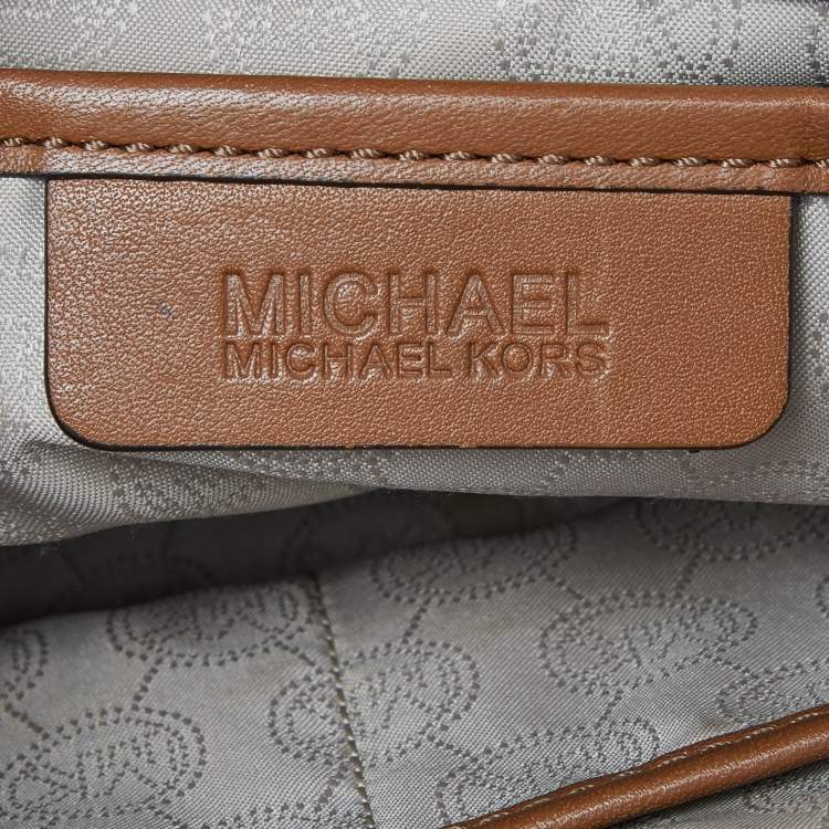 Pre Owned MICHAEL Michael Kors Brown Quilted Leather Selma Satchel
