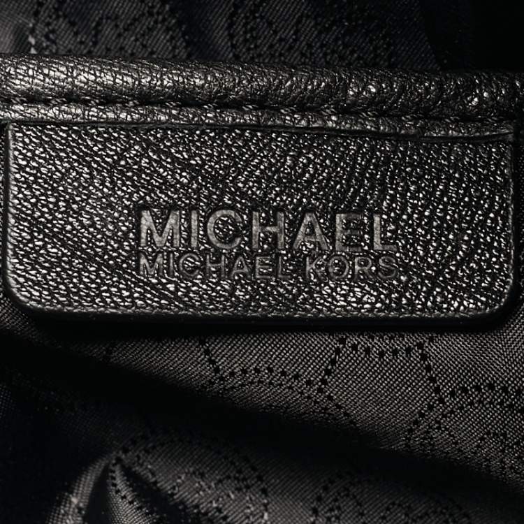 Pre Owned MICHAEL Michael Kors Black Leather Dome Top Handle Bag